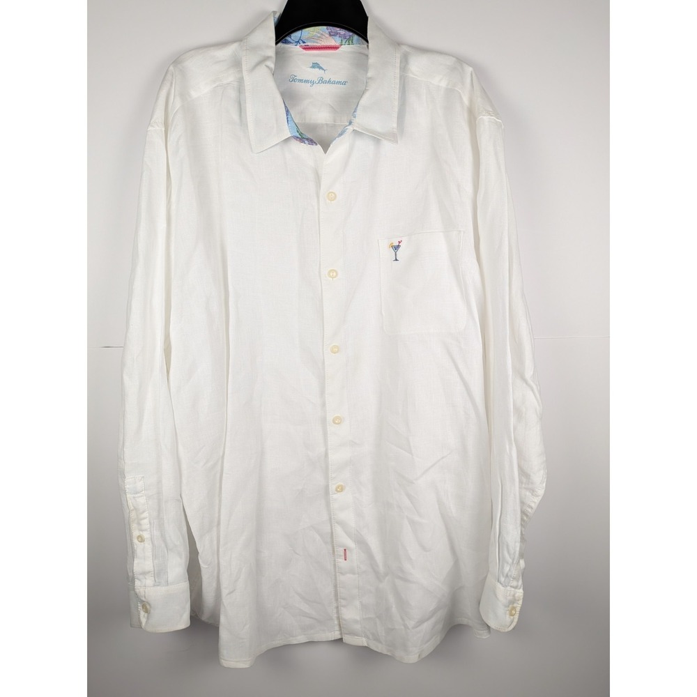 Tommy Bahama/Caribbean Shirt Bundle XXL Linen Island Men's Lot Of 3 - Picture 16 of 16